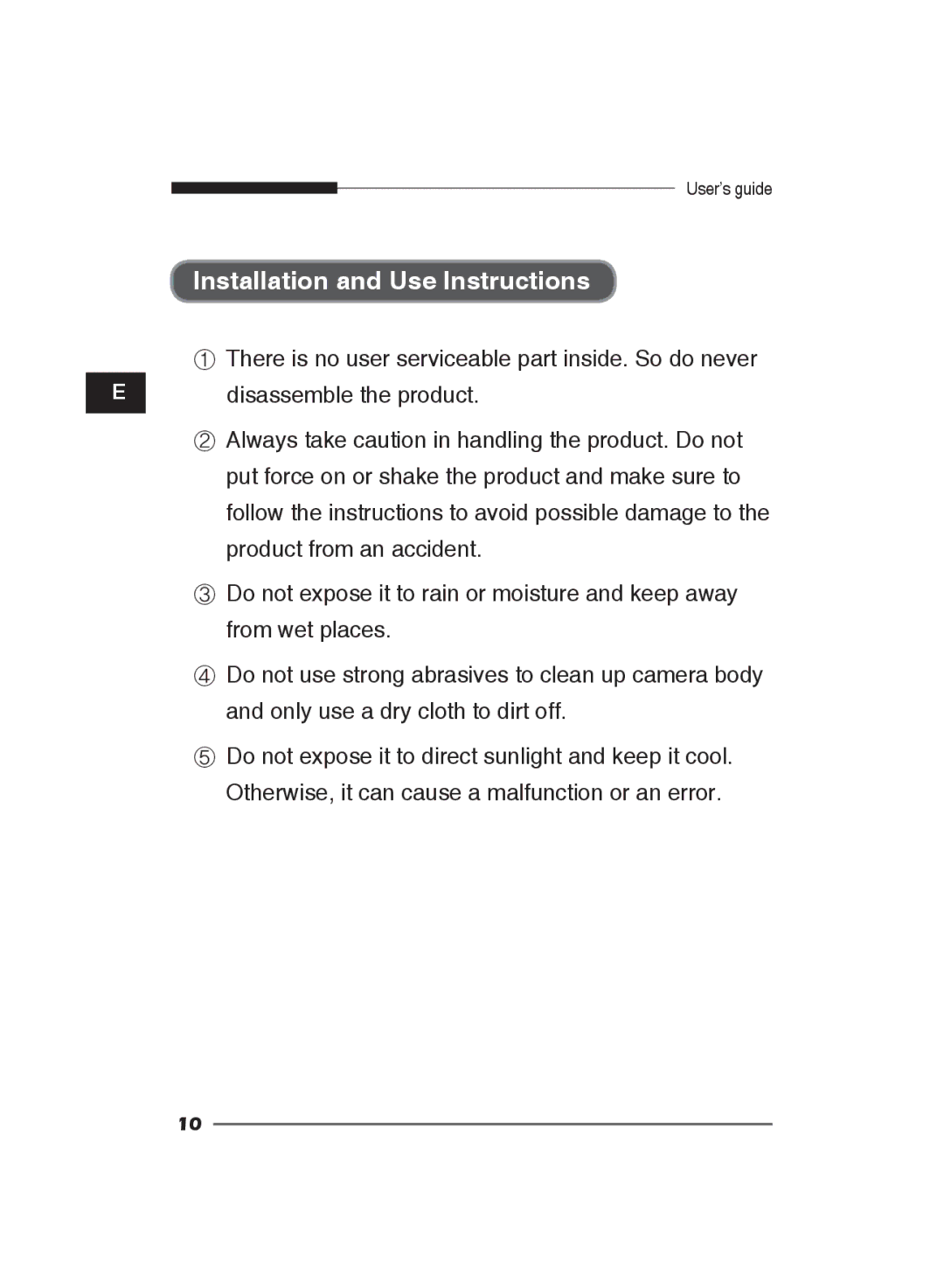 Samsung SCC-B2311N, SCC-B2311P/TRK, SCC-B2011P/TRK manual Installation and Use Instructions 