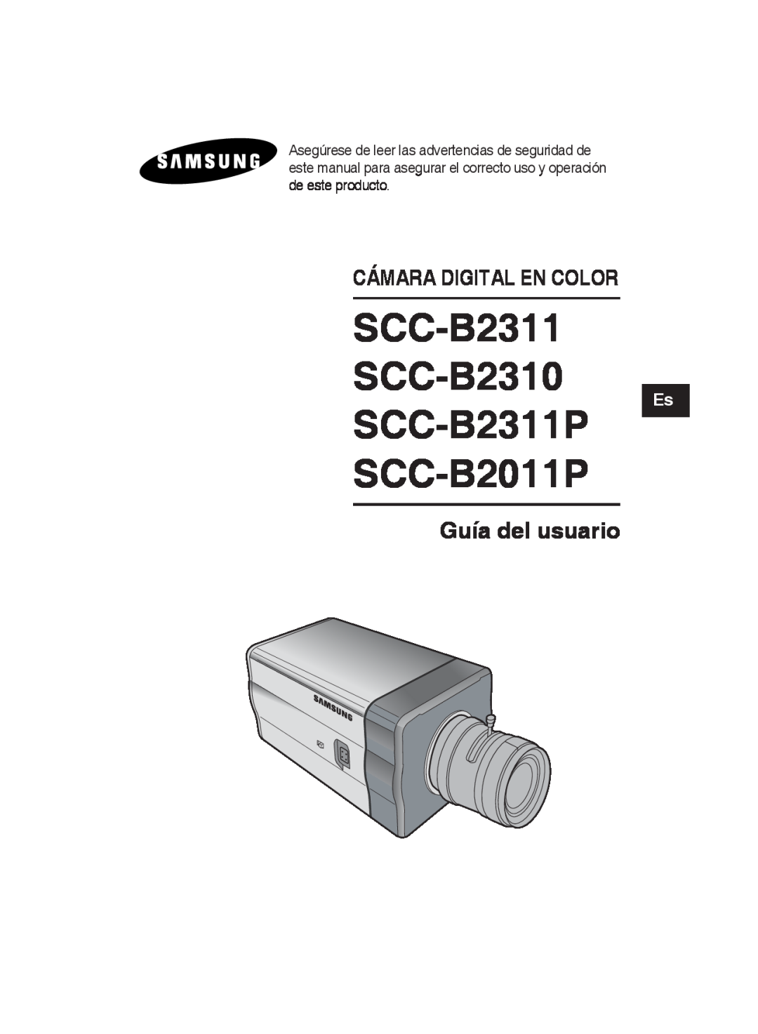Samsung SCC-B2011P/TRK, SCC-B2311N SCC-B2311 SCC-B2310, SCC-B2311P SCC-B2011P, Guía del usuario, Cámara Digital En Color 