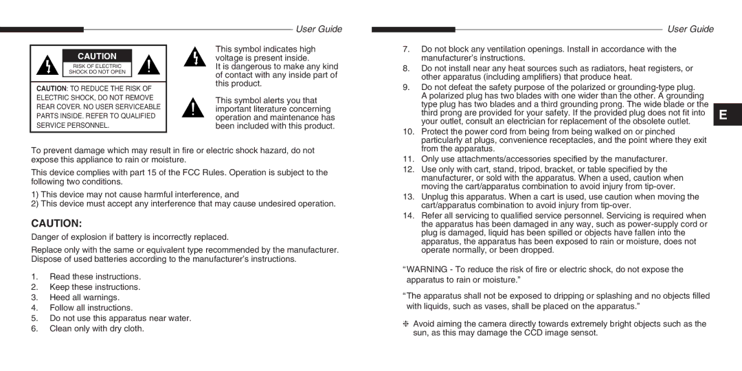 Samsung SCC-B5201(S)P manual User Guide 