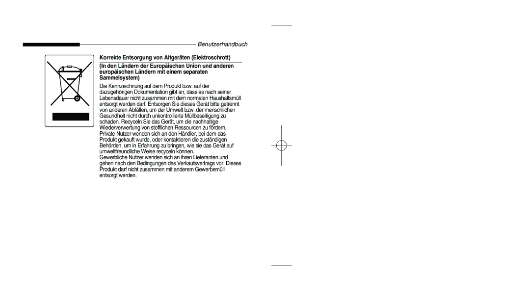 Samsung SCC-B5203SP, SCC-B5203P manual Benutzerhandbuch 