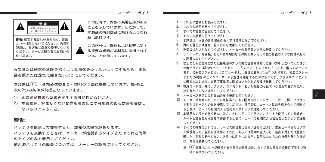 Samsung SCC-B5205(S)P, SCC-B5203(S)P manual Ffc Ccd 