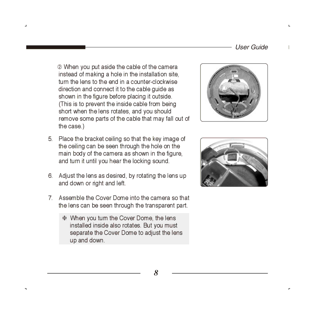 Samsung SCC-B5223BP, SCC-B5223P manual User Guide 