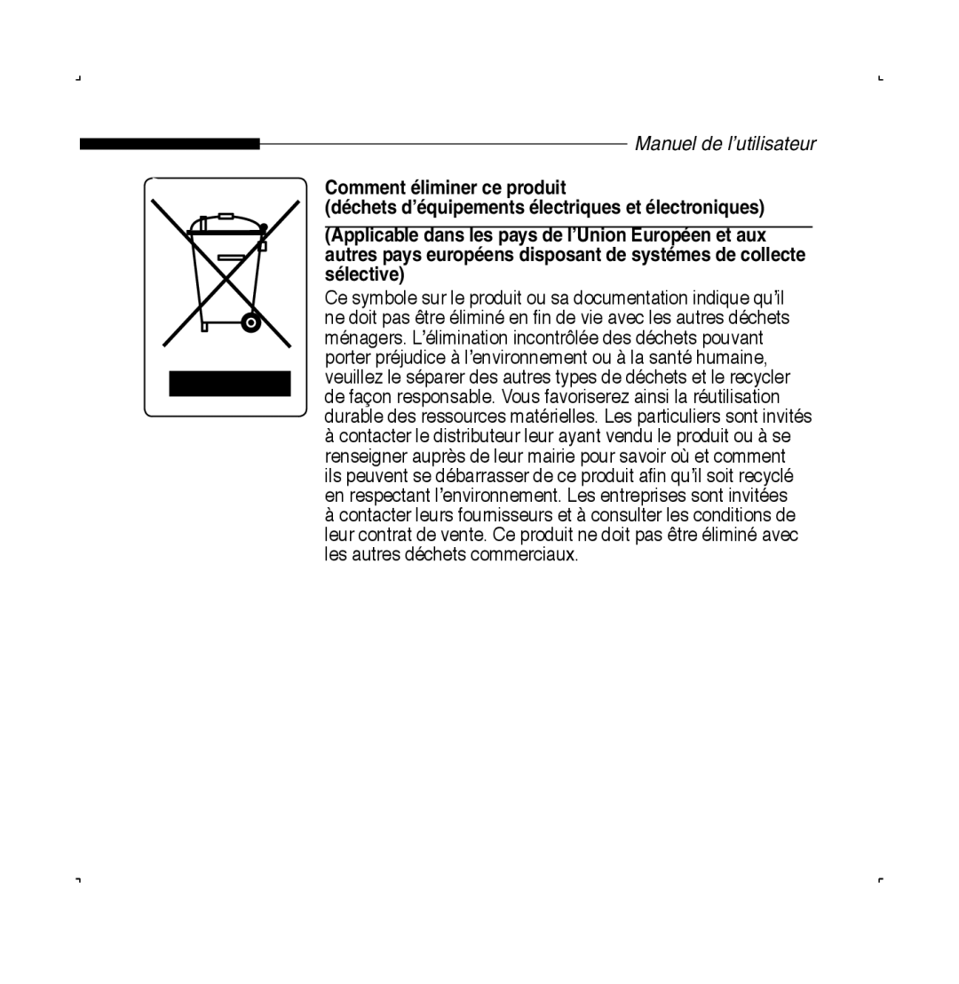 Samsung SCC-B5223BP, SCC-B5223P manual Manuel de l’utilisateur 