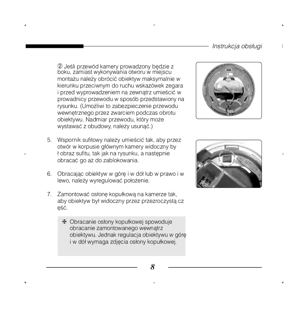 Samsung SCC-B5223BP, SCC-B5223P manual Instrukcja obs∏ugi 