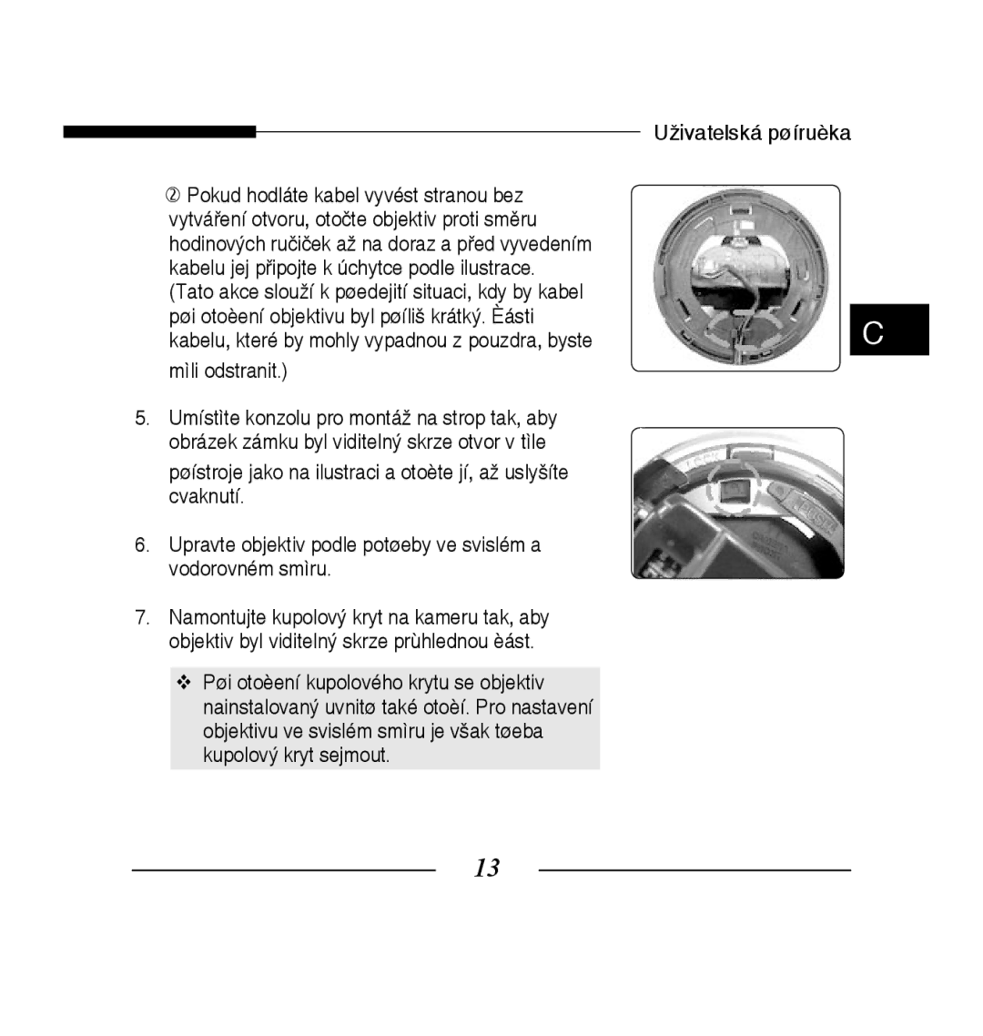 Samsung SCC-B5223P, SCC-B5223BP manual 