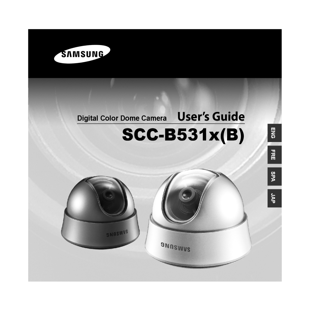 Samsung SCC-B5315P, SCC-B5313P, SCC-B5311P, SCC-B5315BP manual SCC-B531xB, Digital Color Dome Camera User’s Guide 