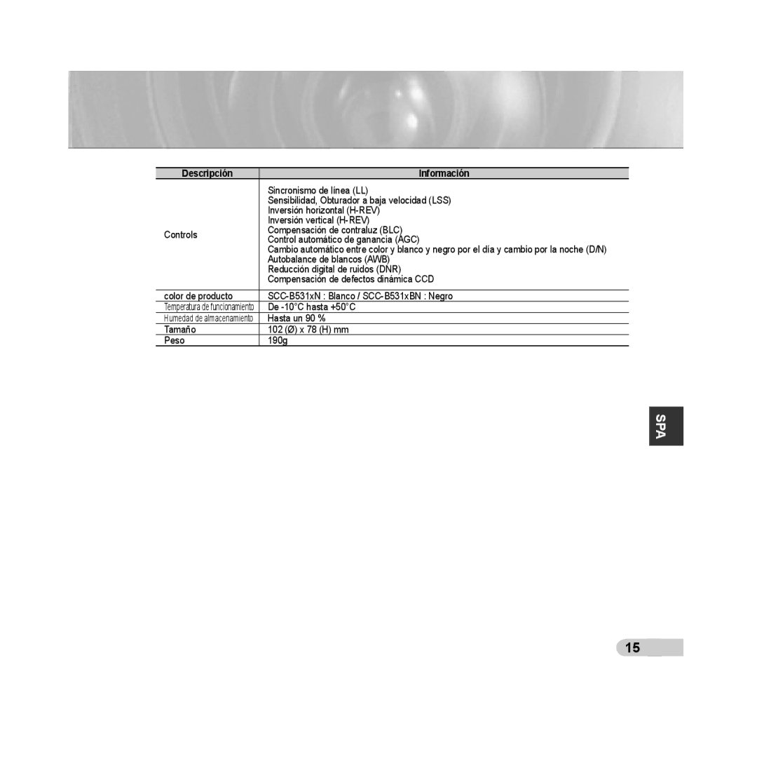 Samsung SCC-B5313BP, SCC-B5313P, SCC-B5315P, SCC-B5311P, SCC-B5315BP, SCC-B5311BP manual Sincronismo de línea LL 