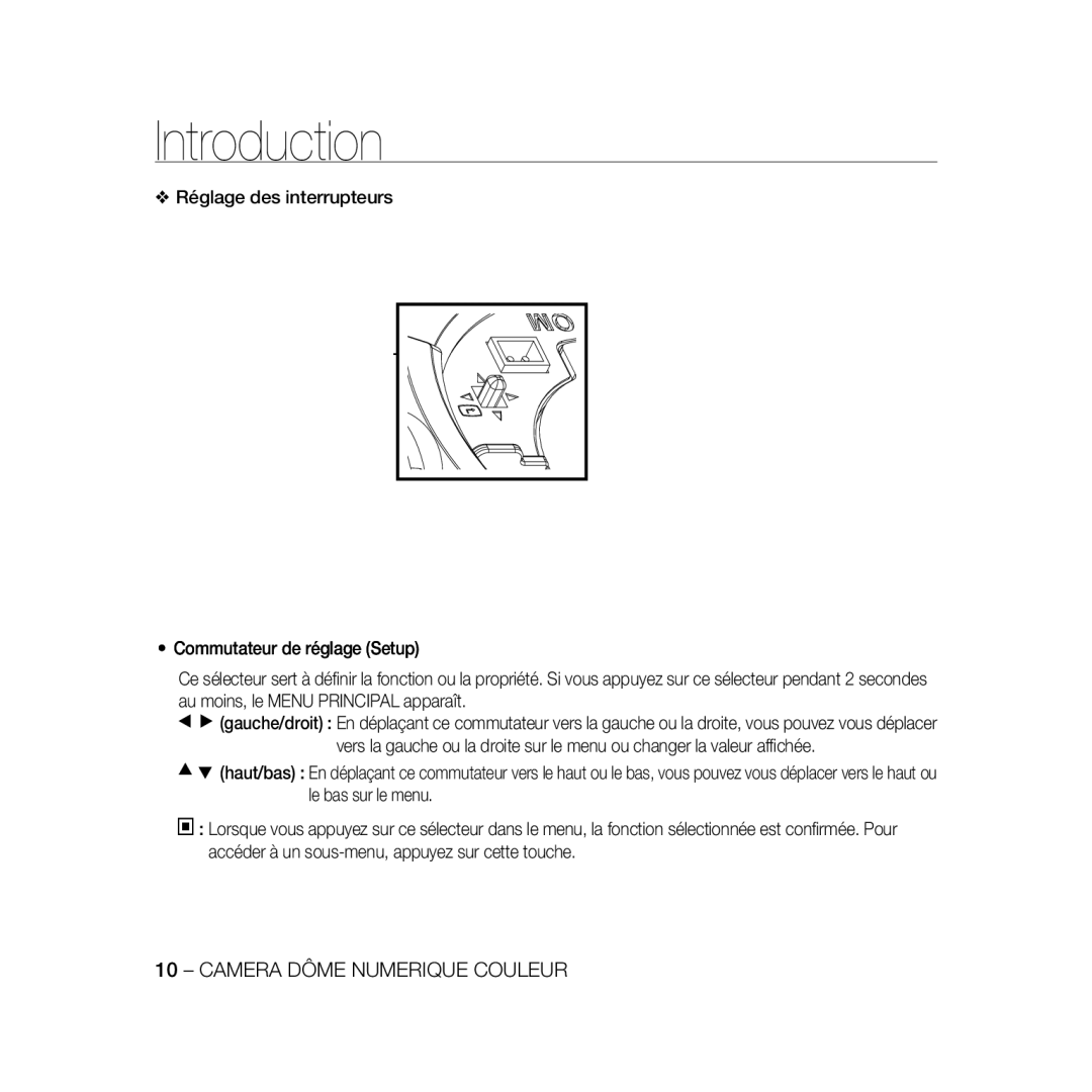 Samsung SCC-B5331P, SCC-B5335P, SCC-B5335BP, SCC-B5333BP, SCC-B5331BP, SCC-B5333P/CDM, SCC-B5331N manual Introduction 