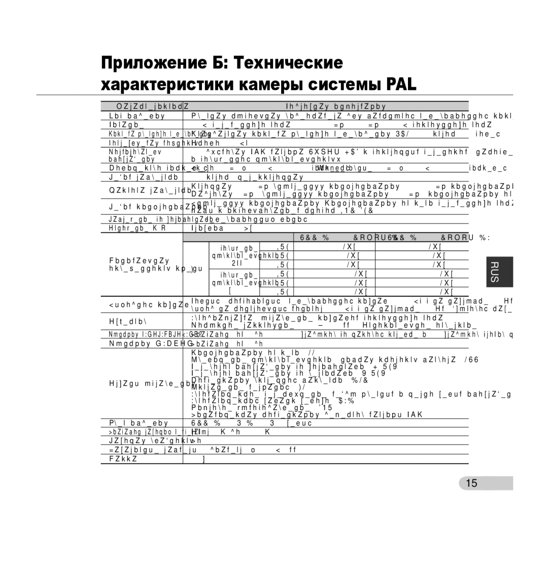 Samsung SCC-B5343P manual Приложение Б Технические характеристики камеры системы PAL, Цвет изделия SCC-B5342P/B5343P белый 