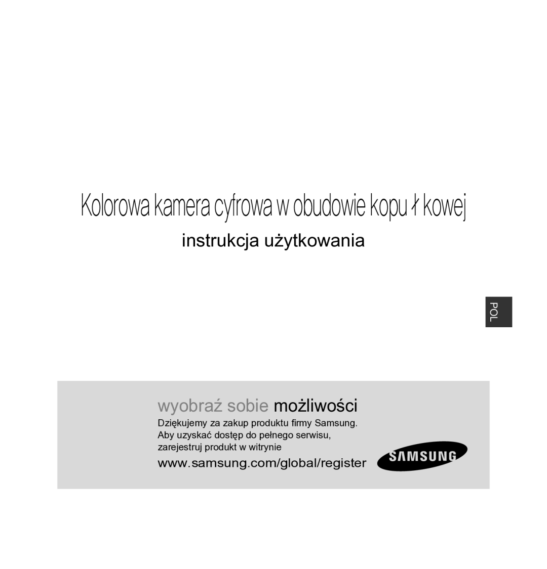 Samsung SCC-B5343P, SCC-B5342P manual Kolorowakameracyfrowawobudowiekopułkowej 