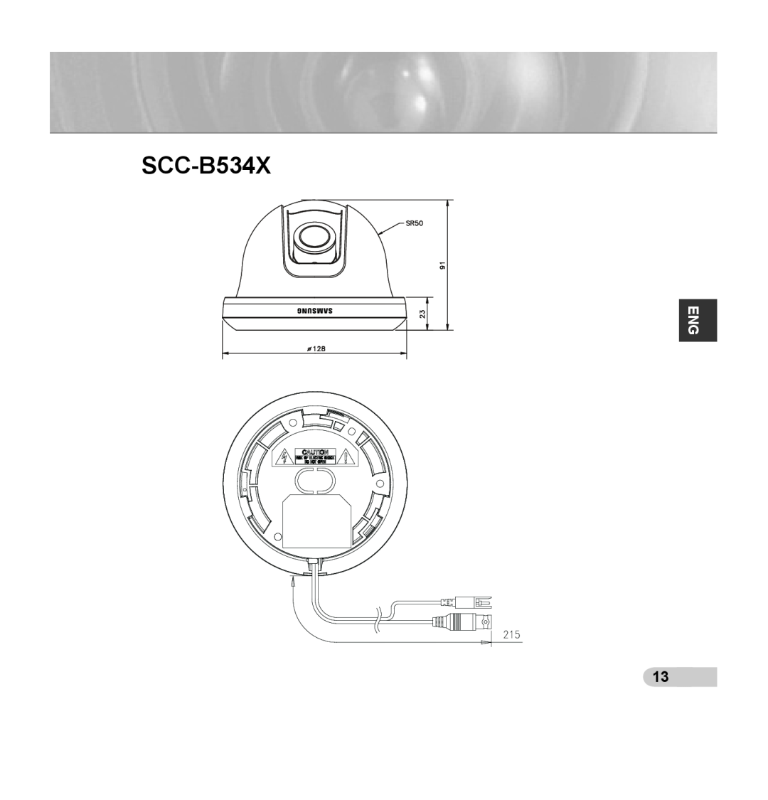Samsung SCC-B5345, SCC-B5344 operating instructions SCC-B534X 