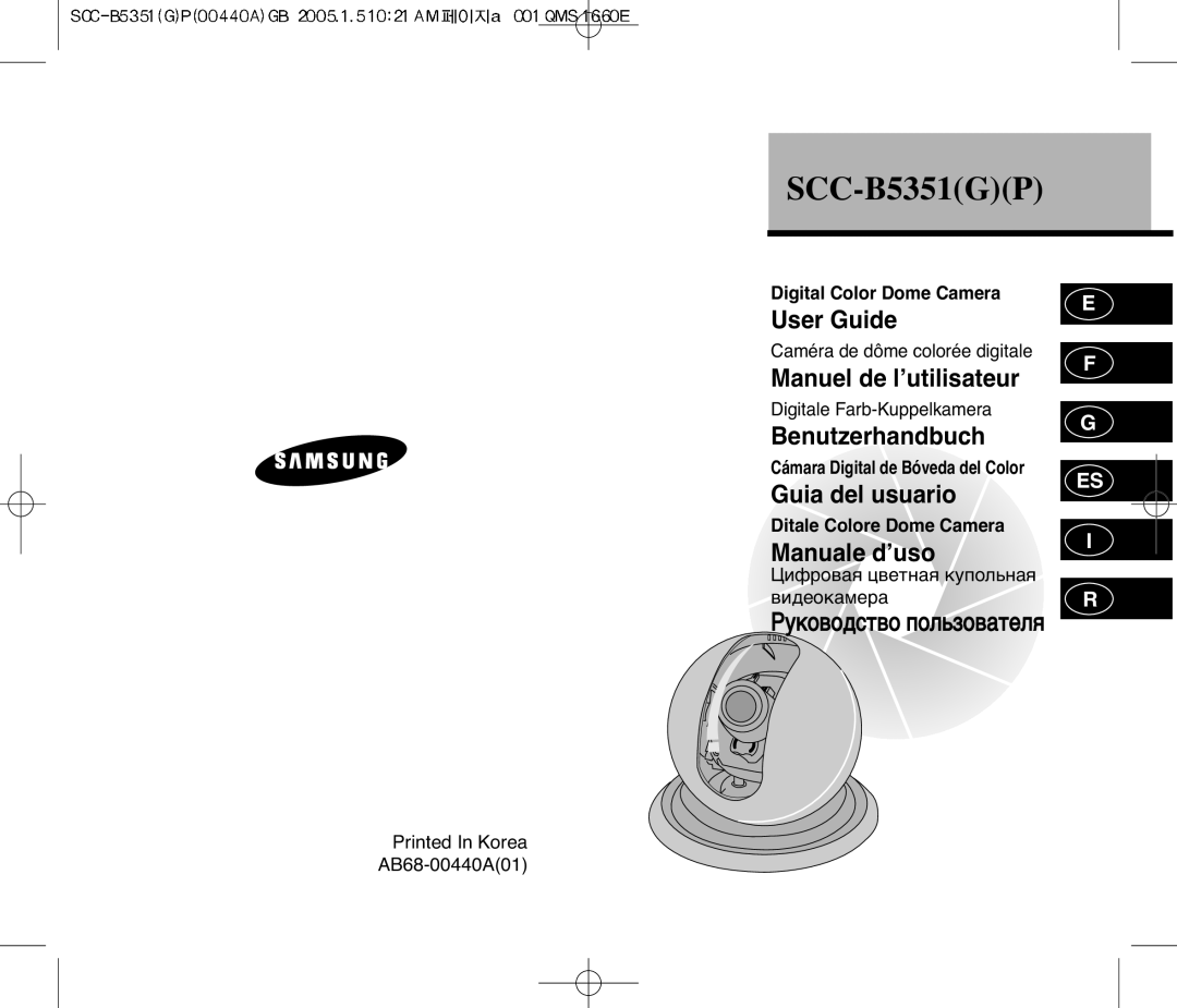 Samsung manual SCC-B5351GP 