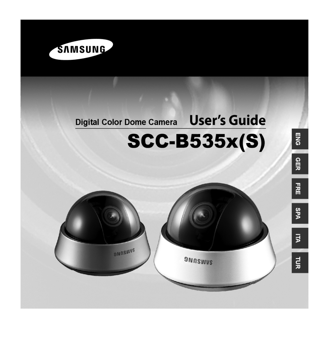 Samsung SCC-B5353P, SCC-B5352P, SCC-B5352SP, SCC-B5353SP manual SCC-B535xS, Digital Color Dome Camera User’s Guide 