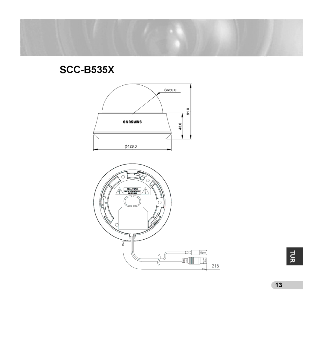 Samsung SCC-B5353SP, SCC-B5352P, SCC-B5353P, SCC-B5352SP manual SCC-B535X 