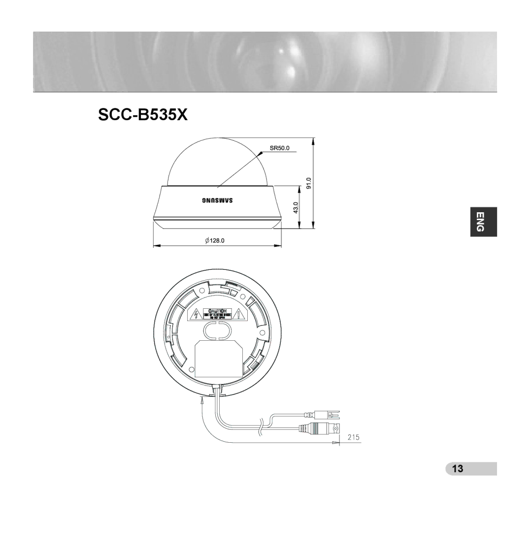 Samsung SCC-B5353P, SCC-B5352P, SCC-B5352SP, SCC-B5353SP manual SCC-B535X 