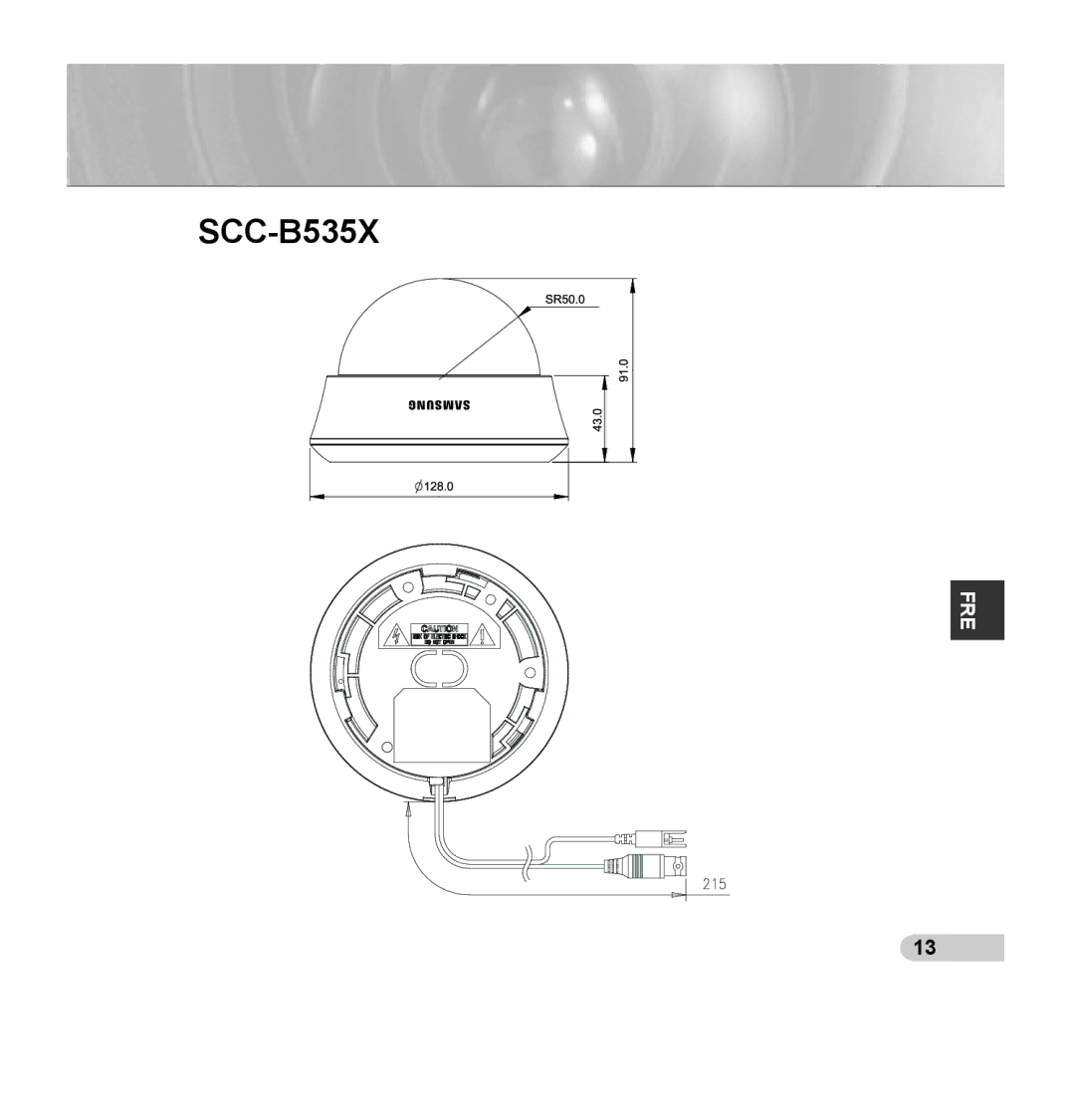 Samsung SCC-B5353P, SCC-B5352P, SCC-B5352SP, SCC-B5353SP manual SCC-B535X 