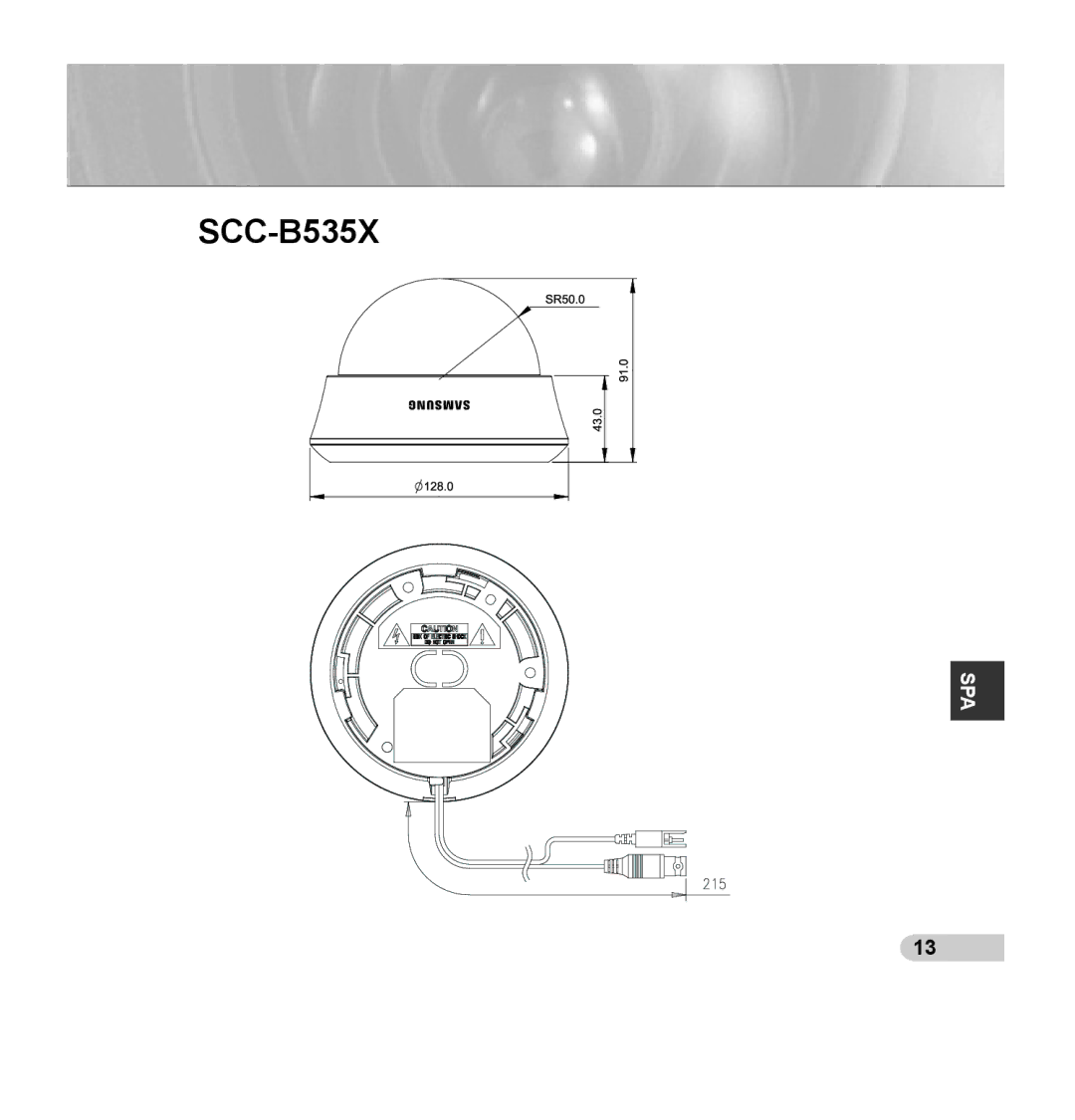 Samsung SCC-B5353SP, SCC-B5352P, SCC-B5353P, SCC-B5352SP manual SCC-B535X 