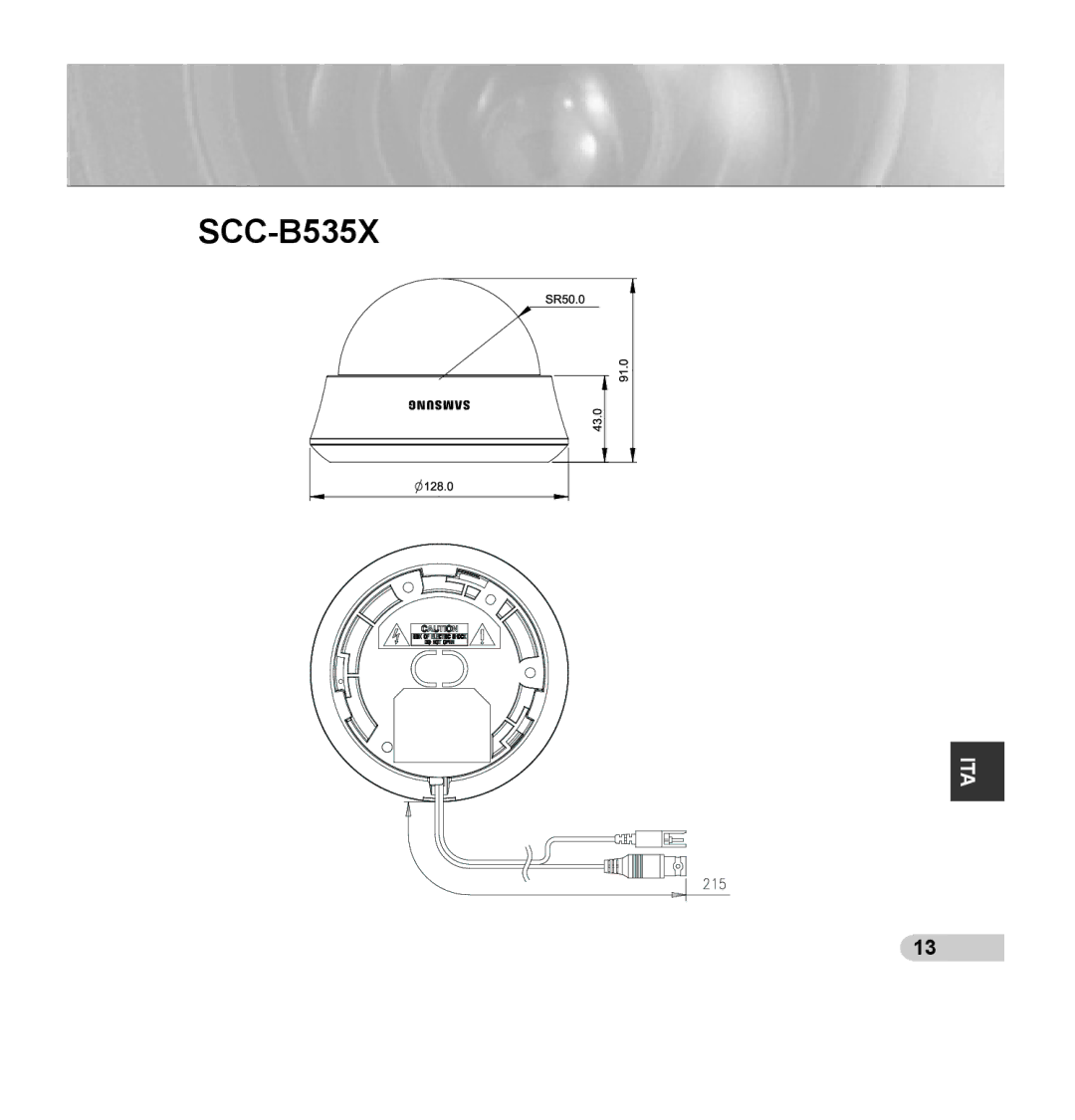 Samsung SCC-B5353P, SCC-B5352P, SCC-B5352SP, SCC-B5353SP manual SCC-B535X 