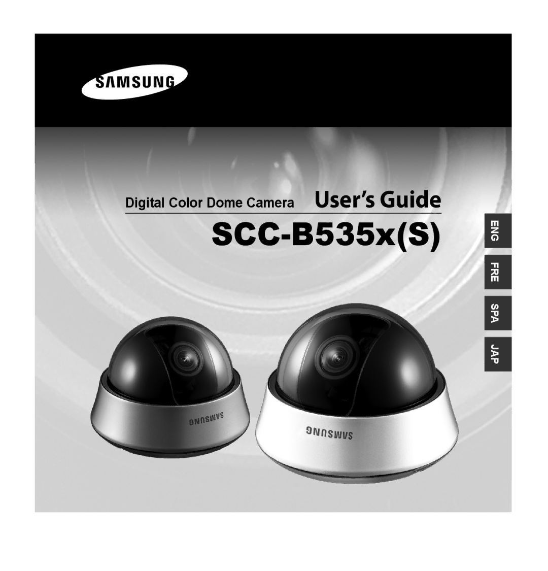 Samsung SCC-B5353P, SCC-B5352P, SCC-B5352SP, SCC-B5353SP manual SCC-B535xS, Digital Color Dome Camera User’s Guide 