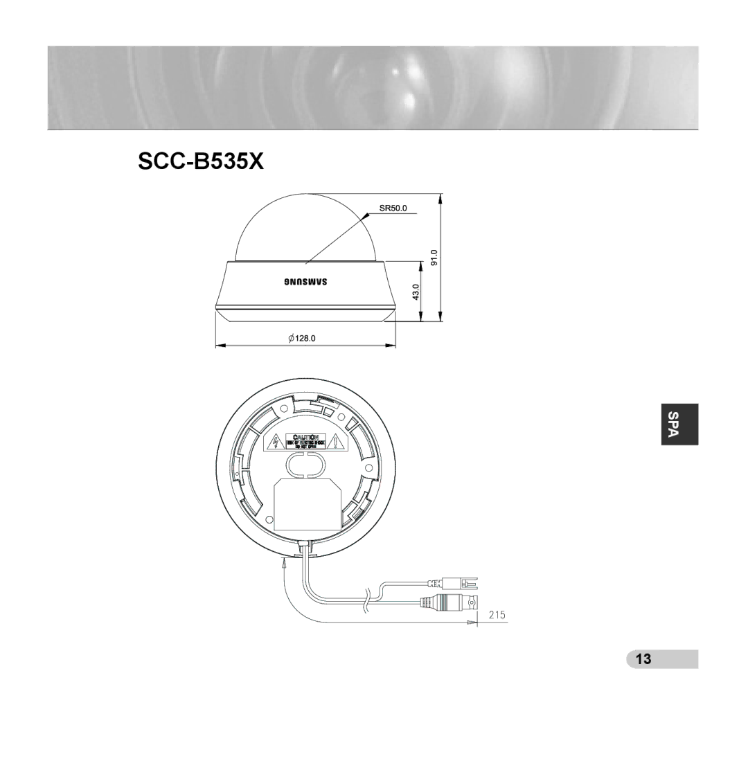 Samsung SCC-B5353SP, SCC-B5352P, SCC-B5353P, SCC-B5352SP manual SCC-B535X 