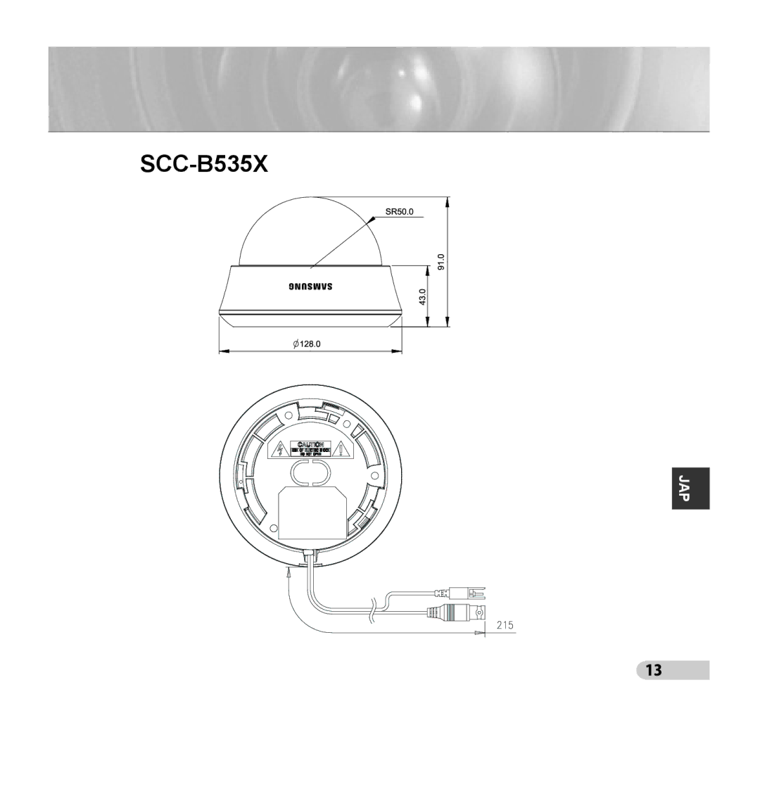 Samsung SCC-B5353SP, SCC-B5352P, SCC-B5353P, SCC-B5352SP manual SCC-B535X 