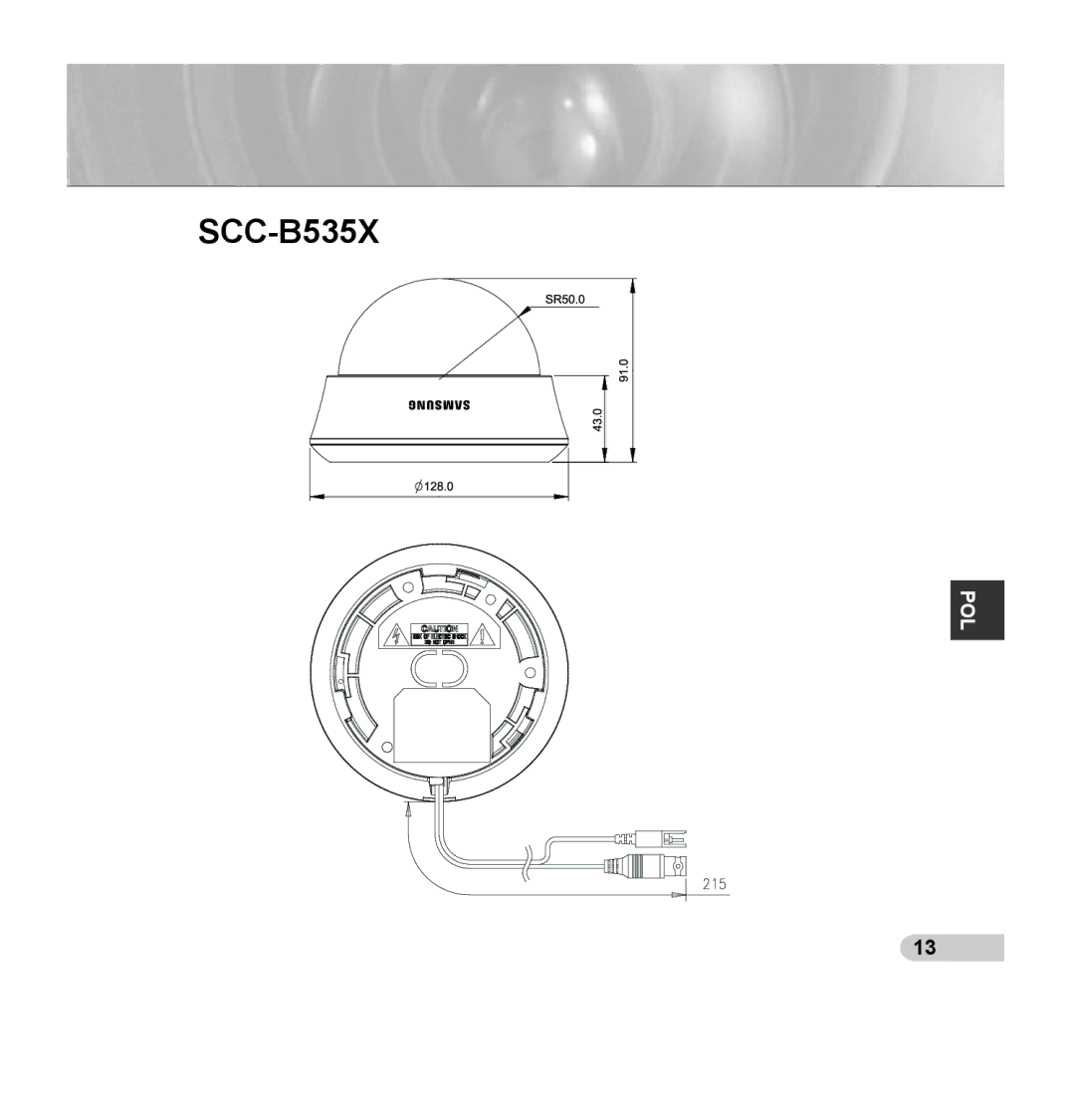 Samsung SCC-B5353P, SCC-B5352P, SCC-B5352SP, SCC-B5353SP manual SCC-B535X 