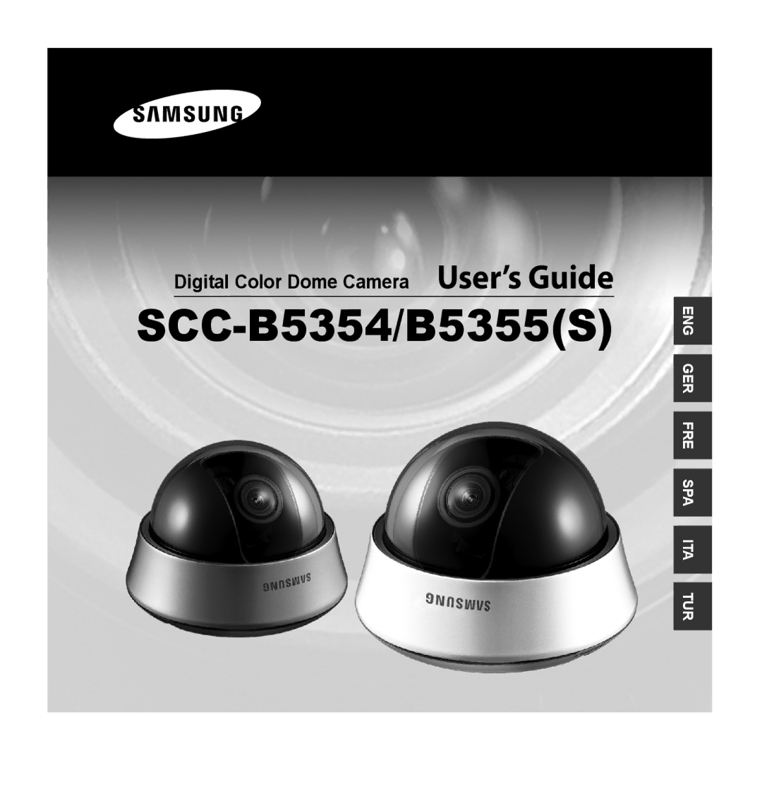 Samsung SCC-B5354P, SCC-B5355P manual SCC-B5354/B5355S, Digital Color Dome Camera User’s Guide 