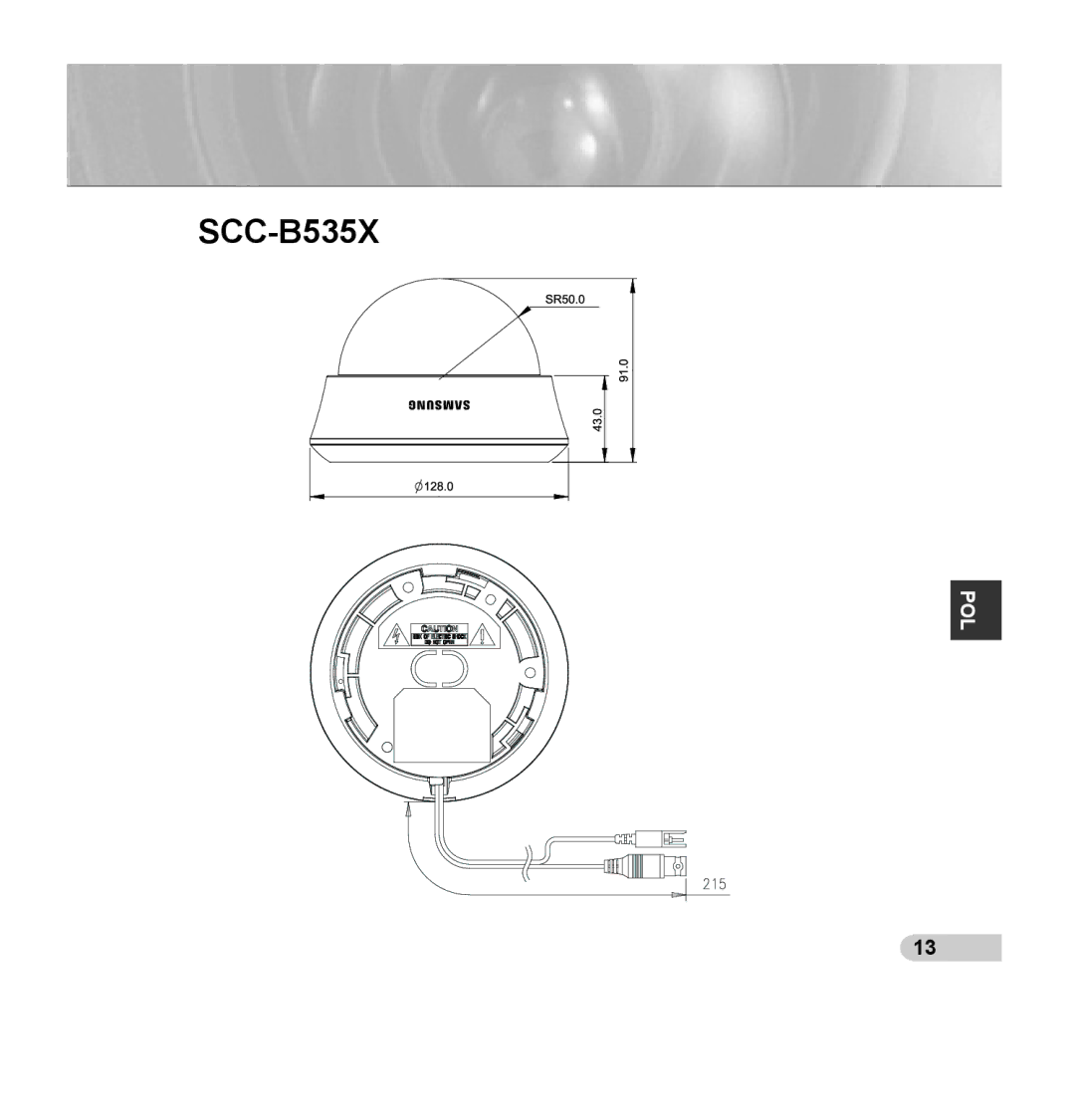 Samsung SCC-B5354P, SCC-B5355P manual SCC-B535X 