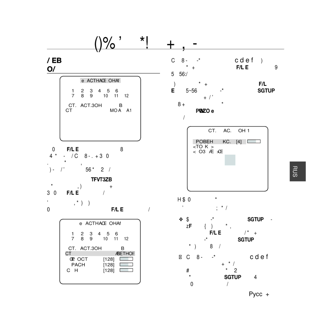 Samsung SCC-B5366BP manual Настройка Зоны Конфиденциальности, Процедура установки точки Можно настроить положение 4 точек 