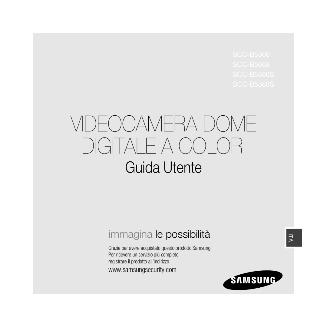 Samsung SCC-B5366BP, SCC-B5368BP, SCC-B5368P, SCC-B5366P manual Digitale a Colori, Registrare il prodotto all’indirizzo 