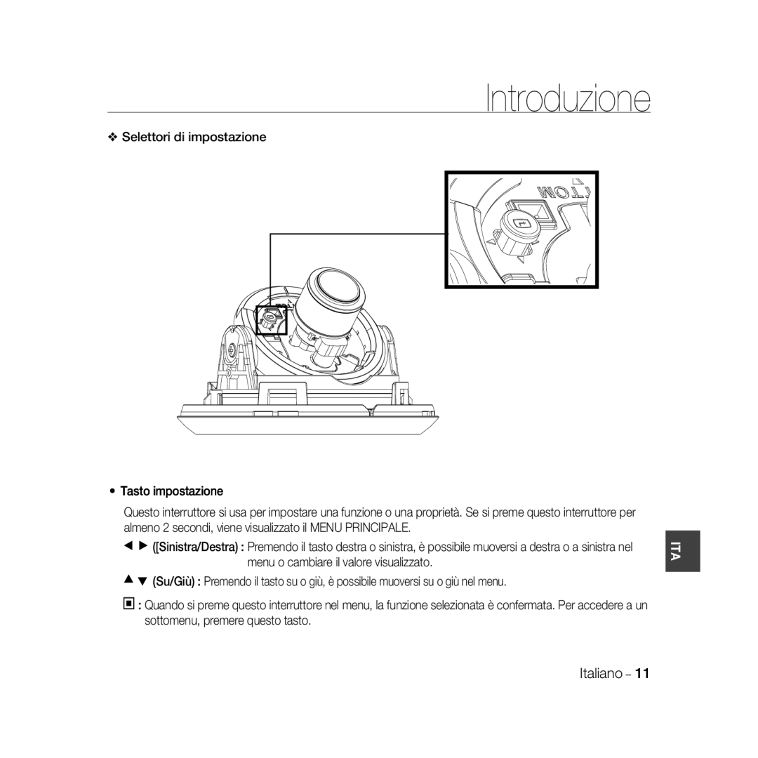 Samsung SCC-B5368P, SCC-B5368BP, SCC-B5366P, SCC-B5366BP manual Introduzione 