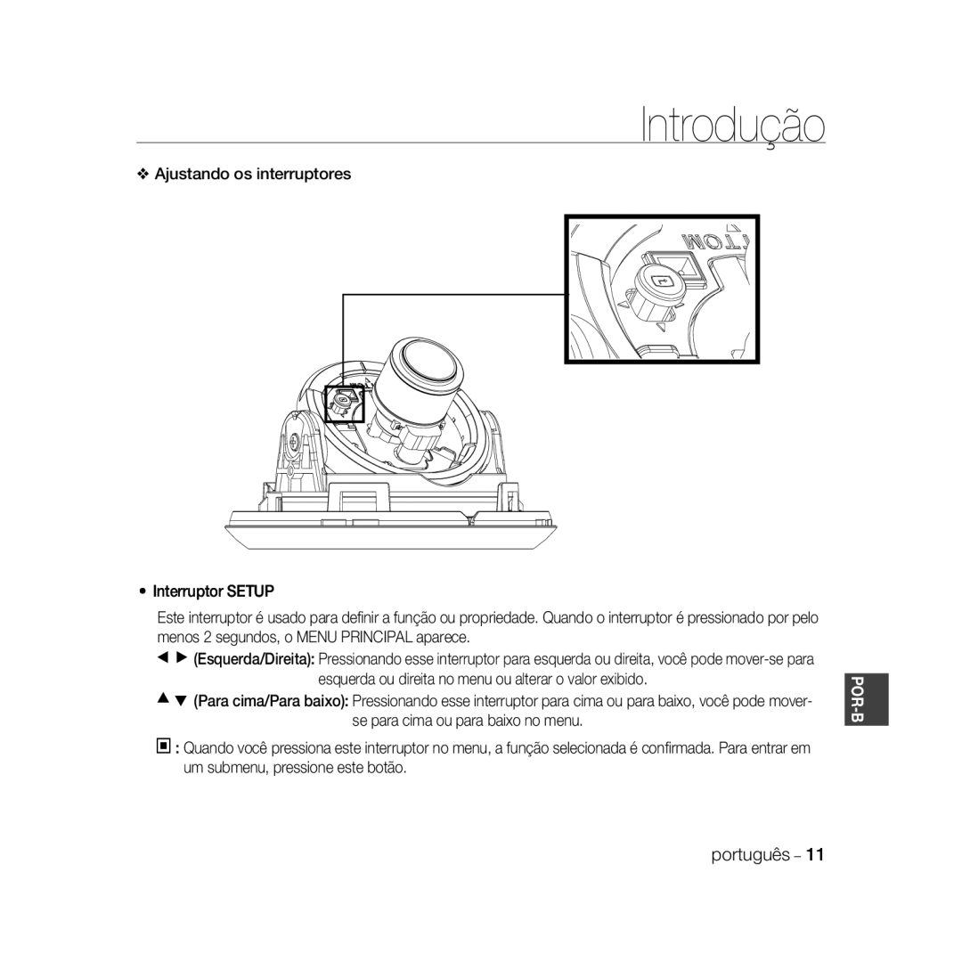 Samsung SCC-B5368P, SCC-B5368BP, SCC-B5366P, SCC-B5366BP manual Introdução 