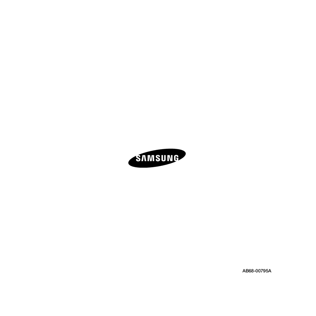 Samsung SCC-B5366P, SCC-B5368BP, SCC-B5368P, SCC-B5366BP manual AB68-00795A 