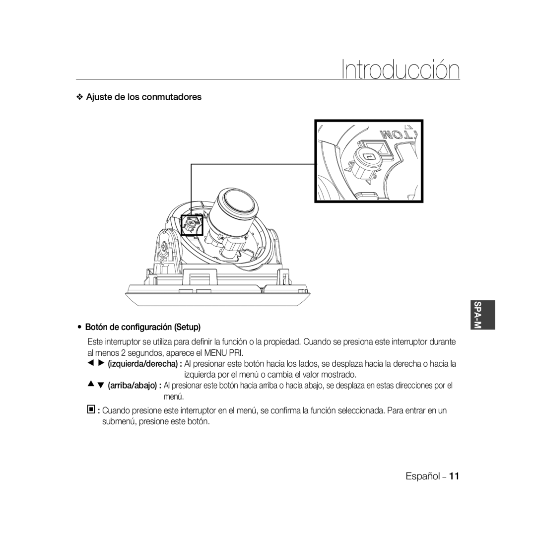 Samsung SCC-B5366P, SCC-B5368BP, SCC-B5368P, SCC-B5366BP manual Introducción 