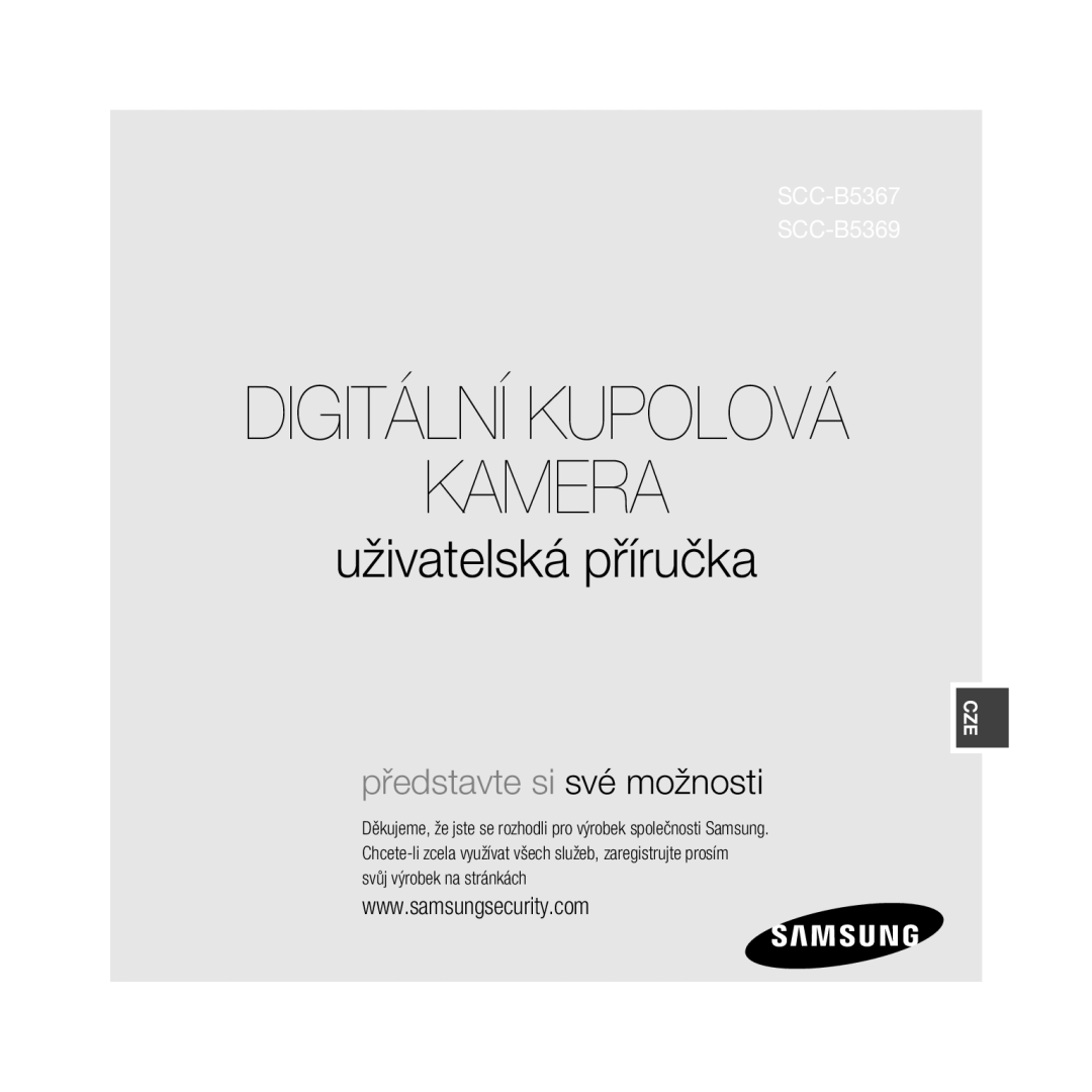 Samsung SCC-B5369P, SCC-B5367P manual Uživatelská příručka, Svůj výrobek na stránkách 