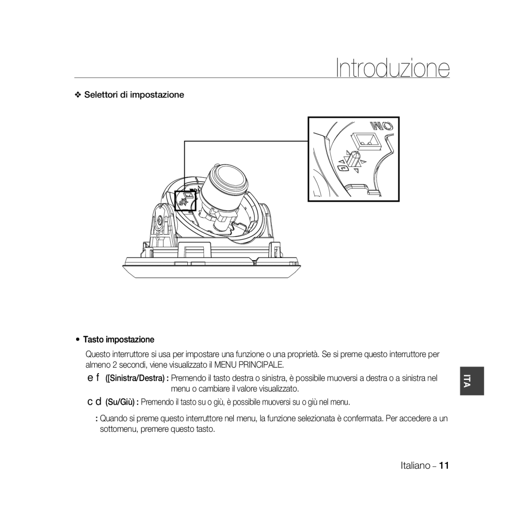 Samsung SCC-B5367P, SCC-B5369P manual Introduzione 