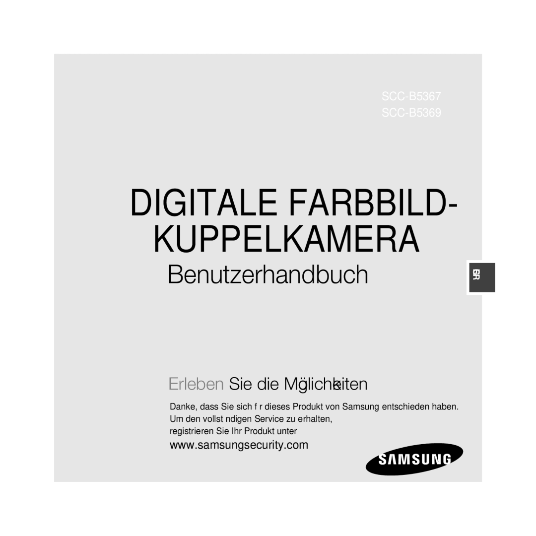 Samsung SCC-B5367P, SCC-B5369P manual Kuppelkamera 