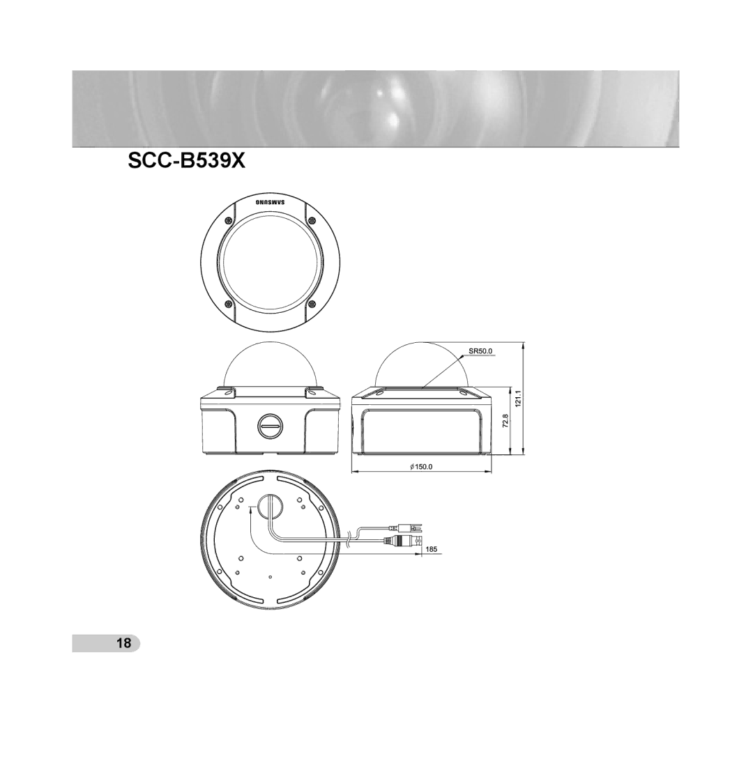 Samsung SCC-B5393P, SCC-B5392P manual SCC-B539X 