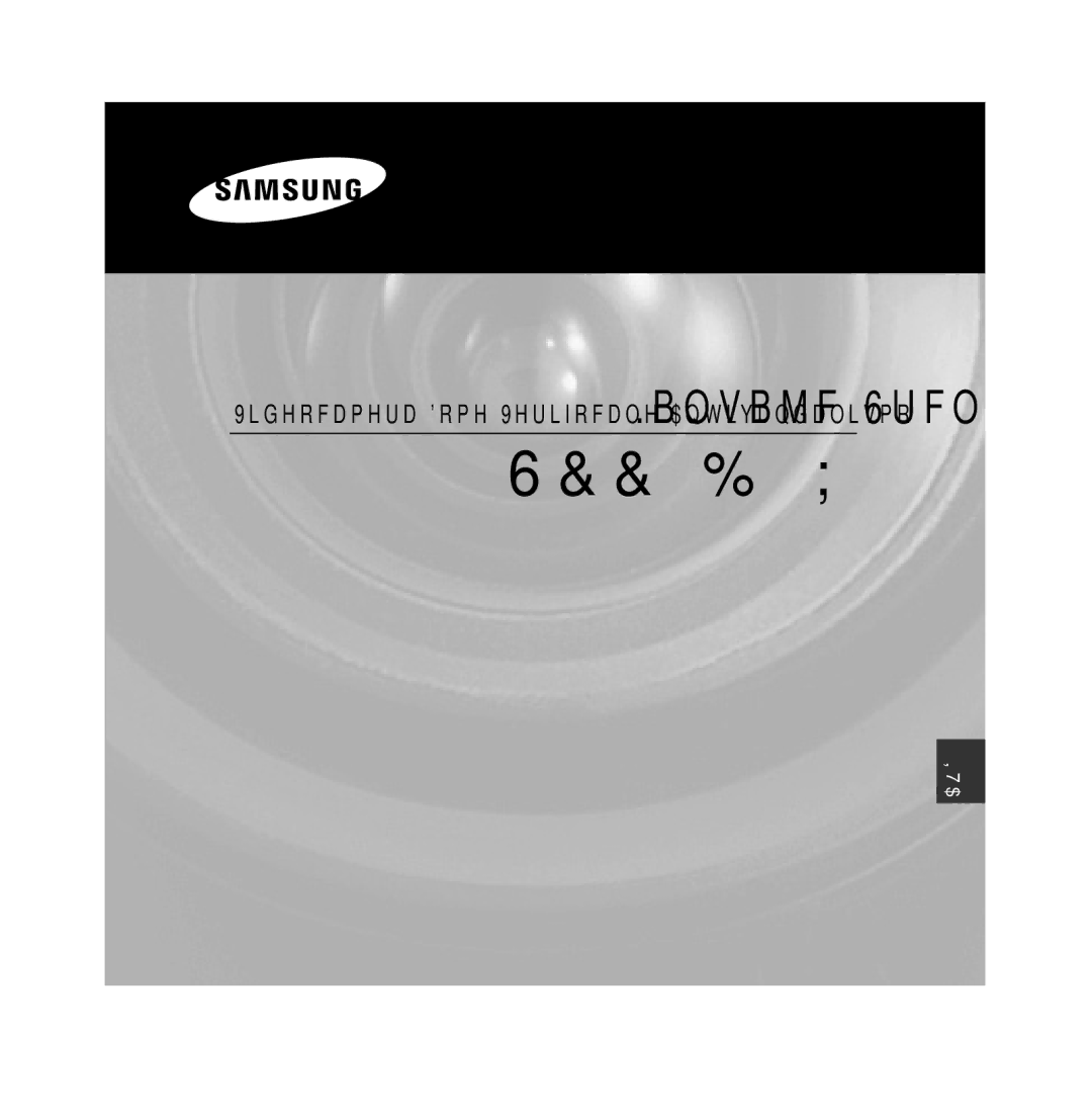 Samsung SCC-B5392P, SCC-B5393P manual Videocamera Dome Verifocale Antivandalismo Manuale Utente 