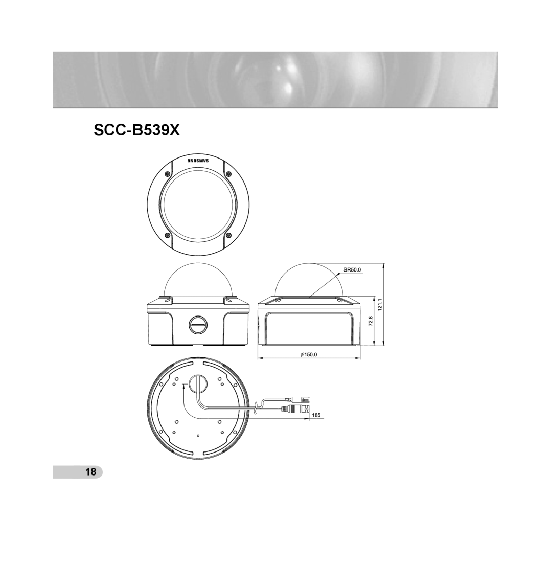 Samsung SCC-B5393P, SCC-B5392P manual SCC-B539X 
