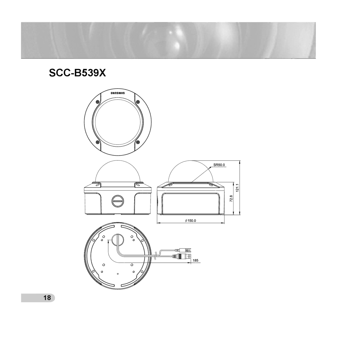 Samsung SCC-B5394P, SCC-B5395P, SCC-B5395N manual SCC-B539X 