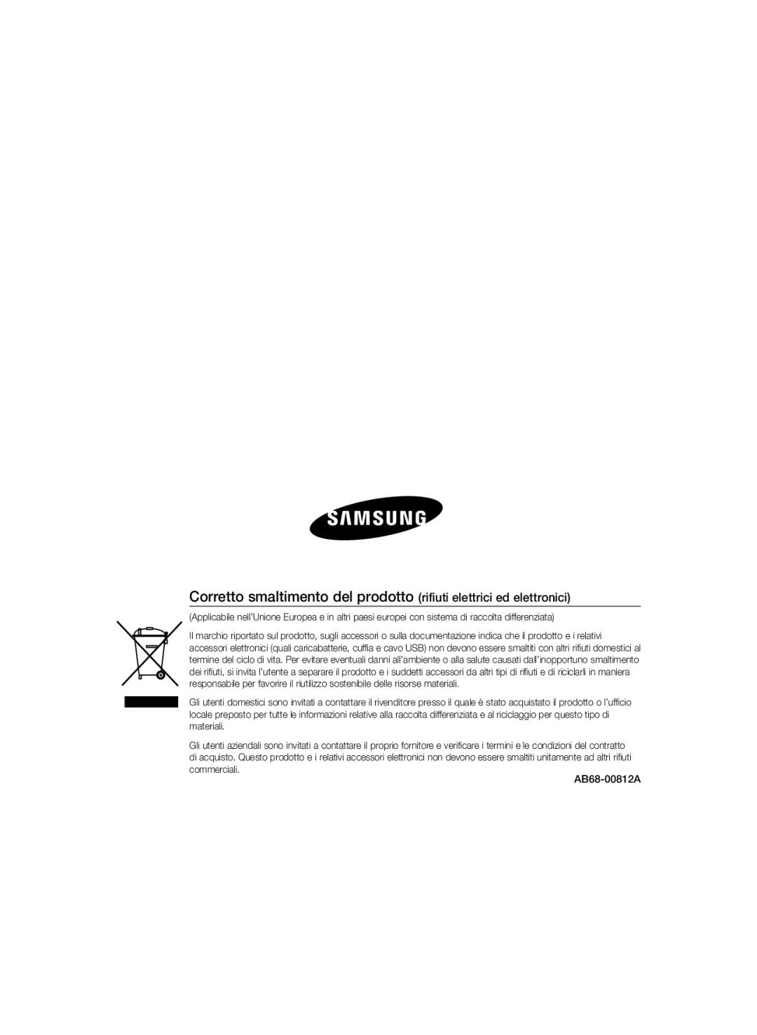 Samsung SCC-B5397P, SCC-B5399P manual AB68-00812A 