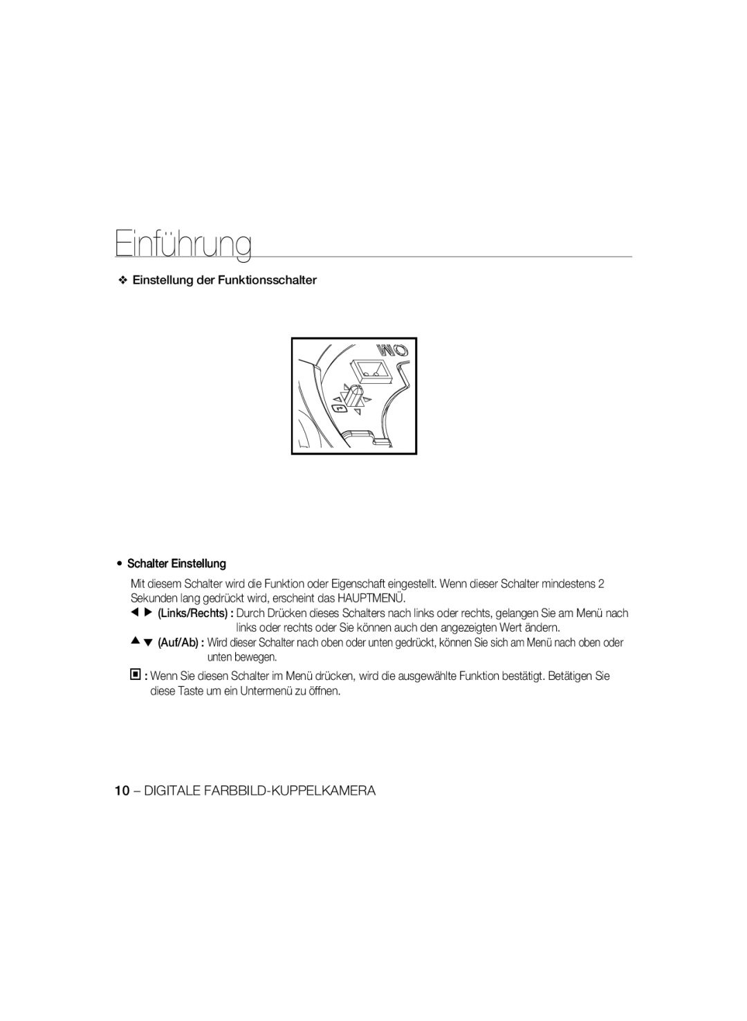 Samsung SCC-B5397P, SCC-B5399P manual Einführung 