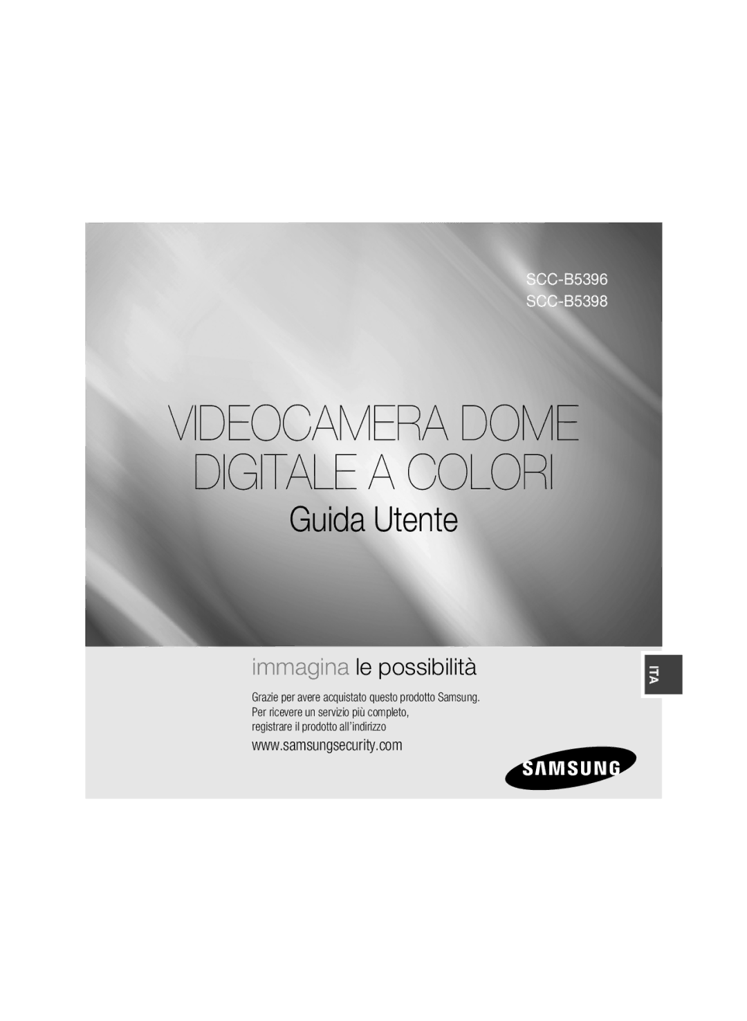 Samsung SCC-B5396P, SCC-B5398P, SCC-B5398BP manual Digitale a Colori 