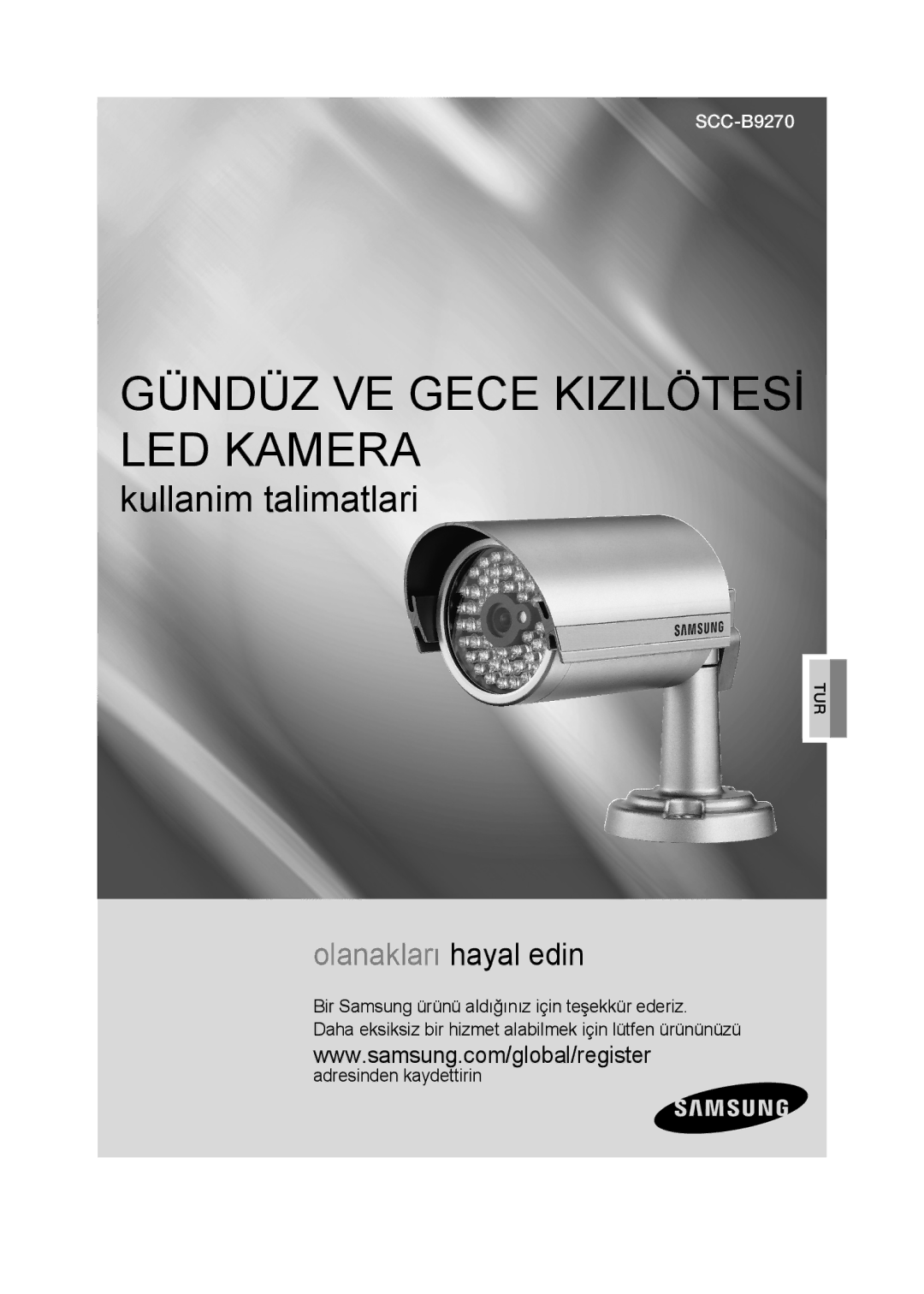 Samsung SCC-B9270P manual Gündüz VE Gece Kizilötesİ LED Kamera 