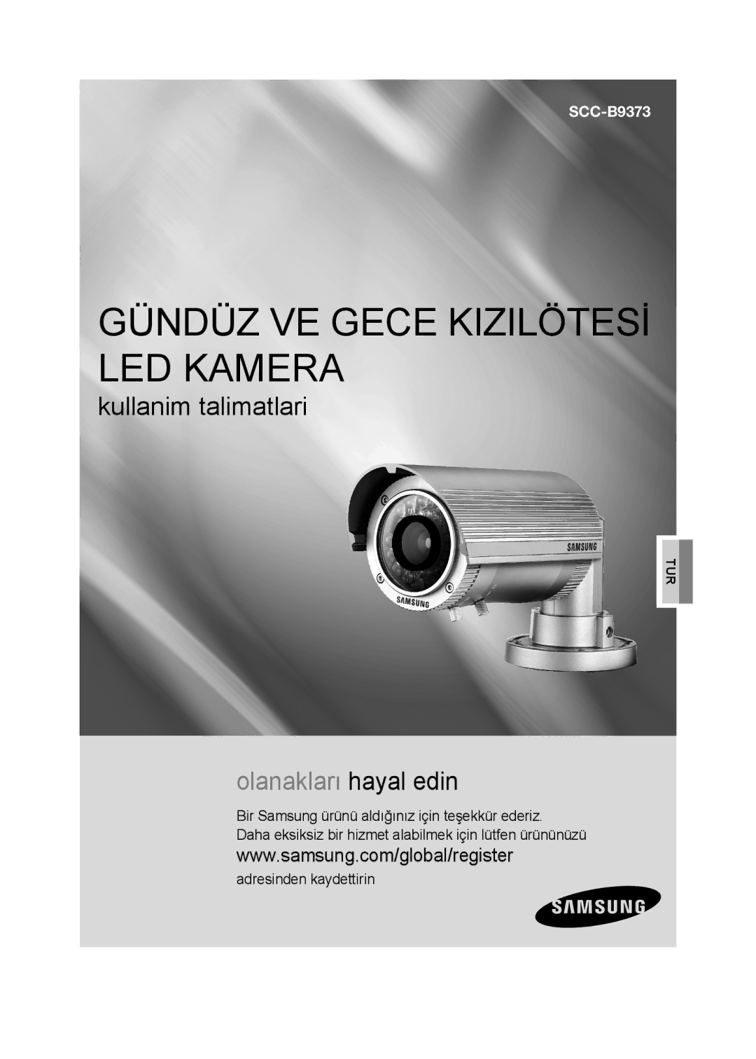 Samsung SCC-B9373P, SCC-B9373CP, SCC-B9373CN manual Gündüz VE Gece Kizilötesİ LED Kamera 