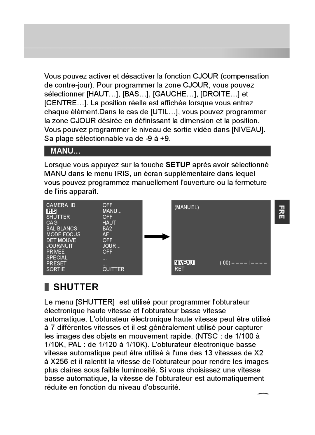 Samsung SCC-C4235P, SCC-C4333P, SCC-C4335P, SCC-C4233P manual Camera ID OFF Manuel 