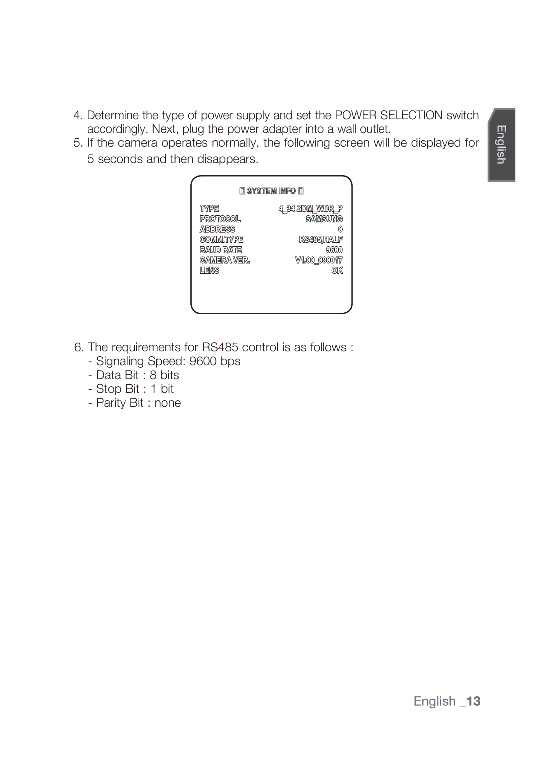 Samsung SCC-C4237P, SCC-C4239P manual Type 