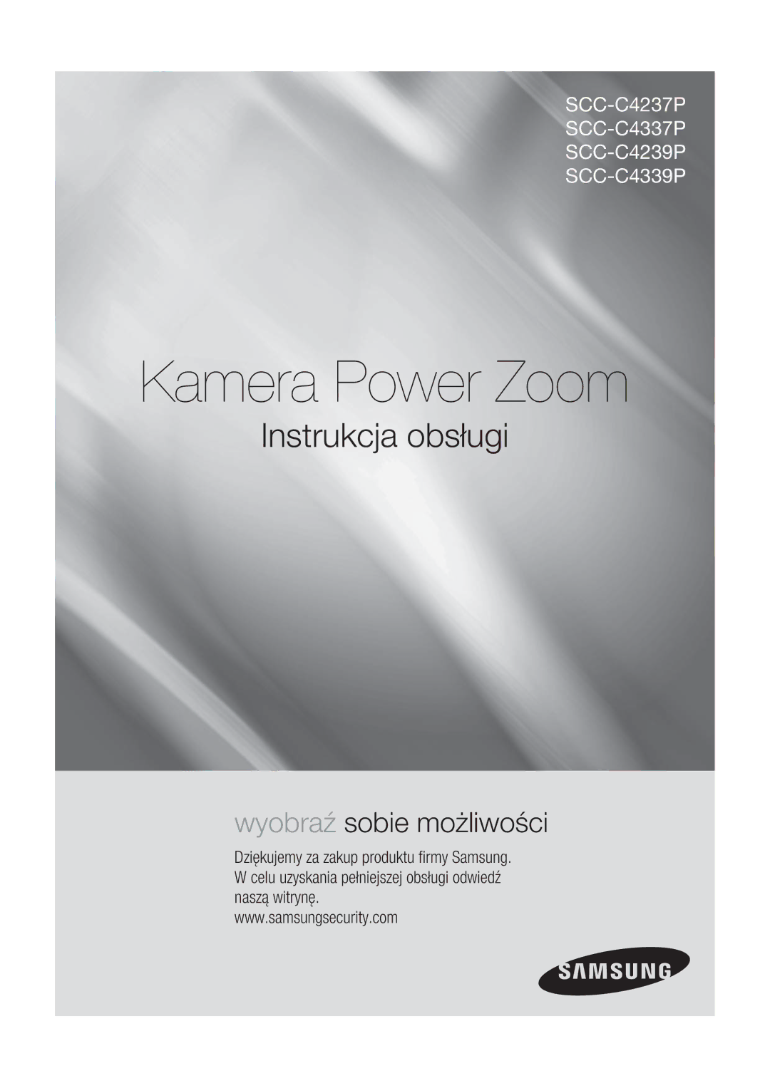 Samsung SCC-C4237P, SCC-C4239P manual Kamera Power Zoom 