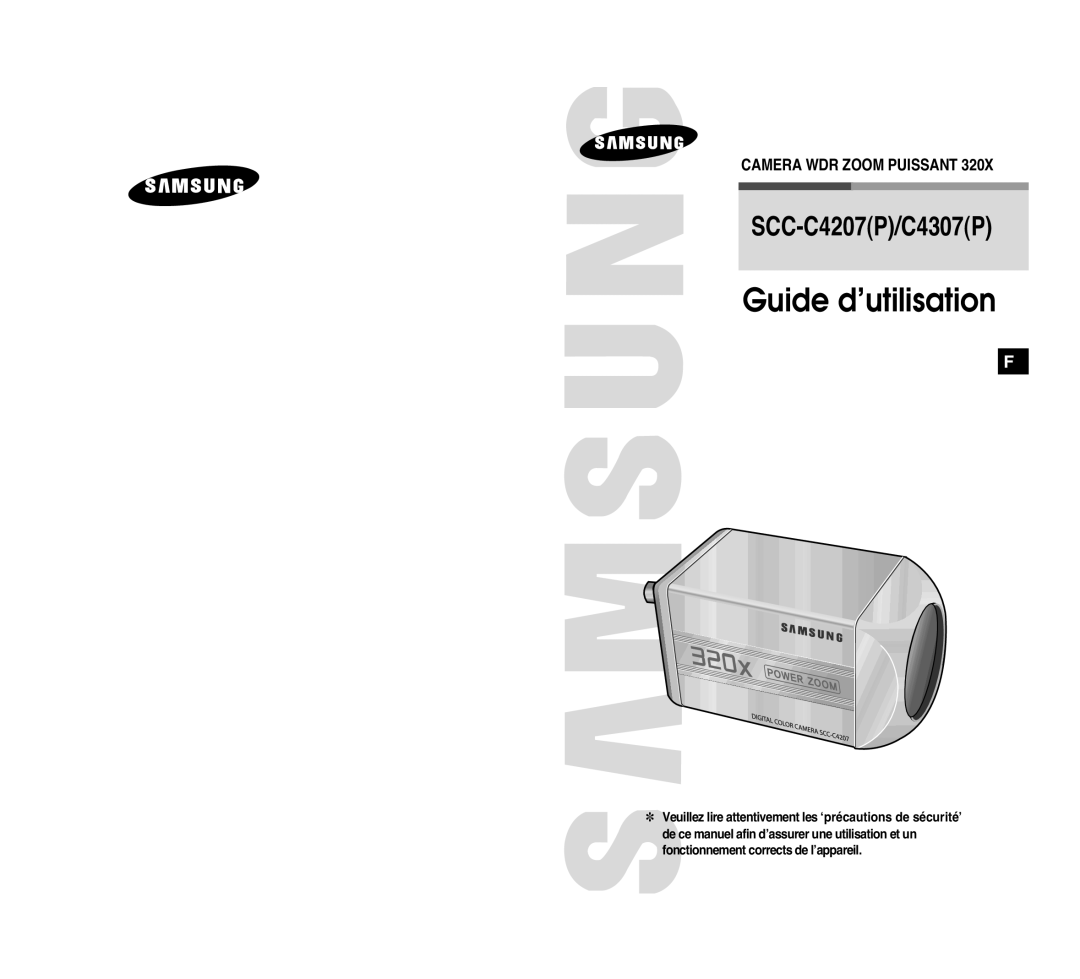 Samsung SCC-C4307P, SCC-C4207P manual Guide d’utilisation, Camera WDR Zoom Puissant 